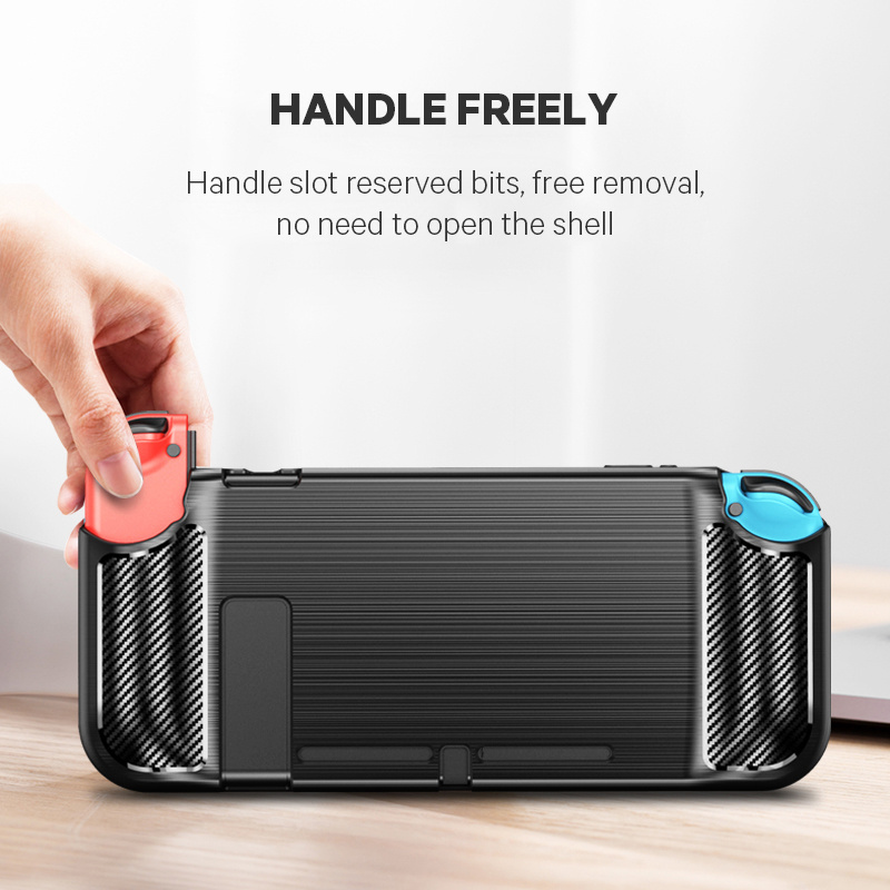 Heat dissipation soft tpu video game back cover case For Nintendo switch oled protective case