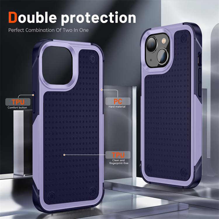 Two-Color Design Mobile Phone Protection Guard 2in1 Style TPU PC Back Cover Phone Case For Apple iPhone 14 plus 13 12 11 pro max