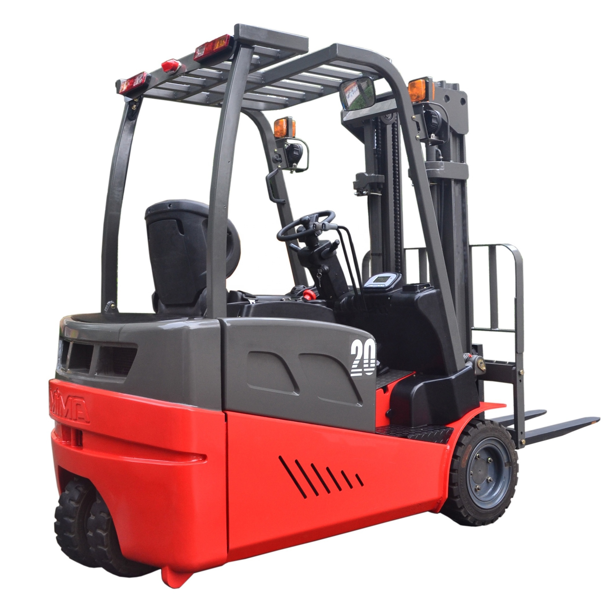 Warehouse forklift 1.5ton 3 wheel electric forklift truck with narrow aisle useful for limited channel