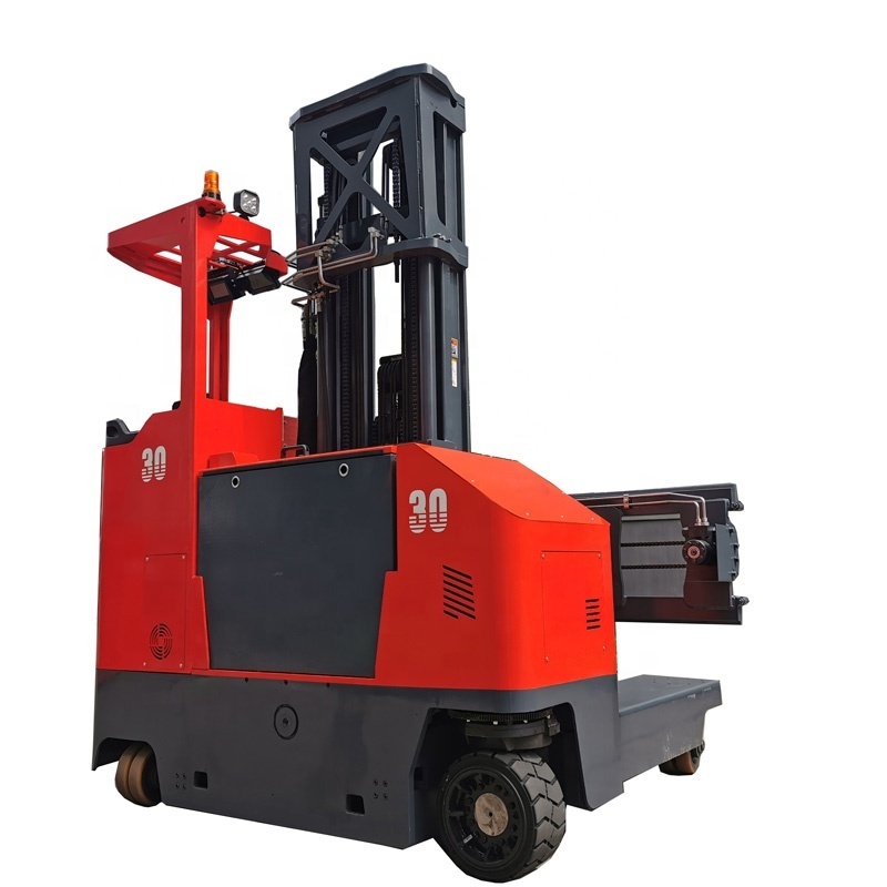 electric side loader 3ton 3.5ton 4ton four directional reach truck 2900mm max fork spread for long cargos carrying