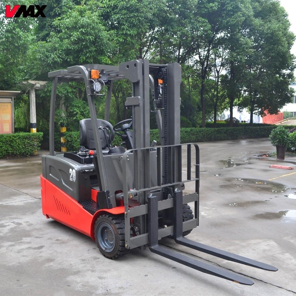 Warehouse forklift 1.5ton 3 wheel electric forklift truck with narrow aisle useful for limited channel