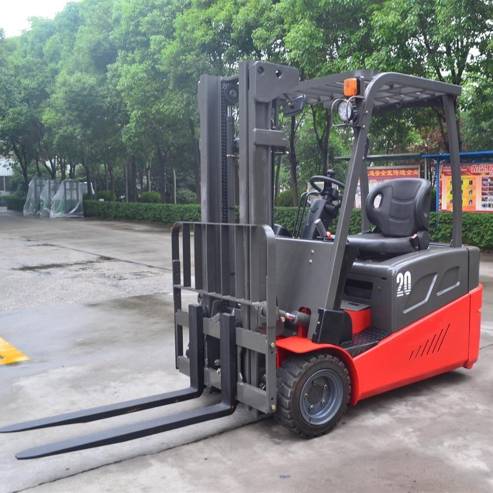 Warehouse forklift 1.5ton 3 wheel electric forklift truck with narrow aisle useful for limited channel