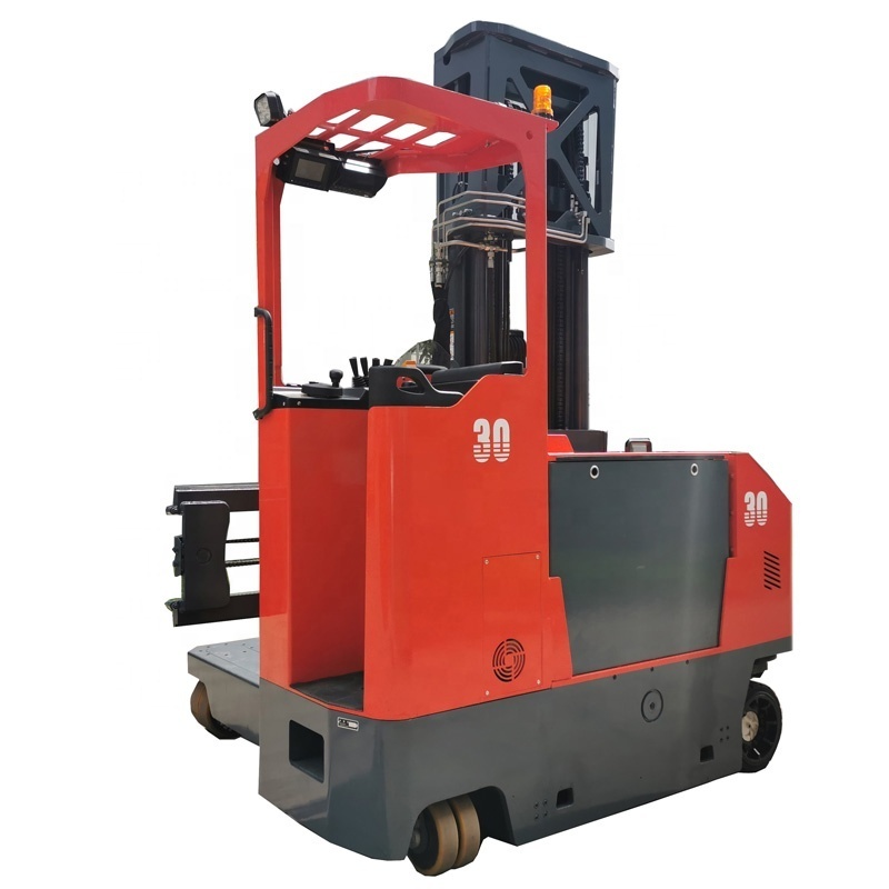 electric side loader 3ton 3.5ton 4ton four directional reach truck 2900mm max fork spread for long cargos carrying