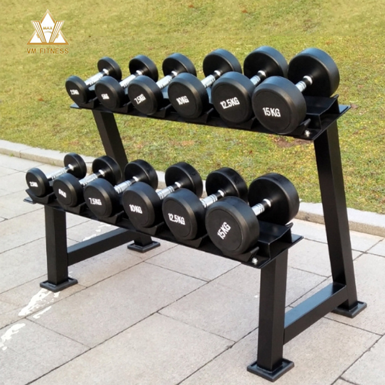 high quality Commercial gym fitness equipment 85kg dumbbell rack Multi Function Professional Training Gym dumbbell rack