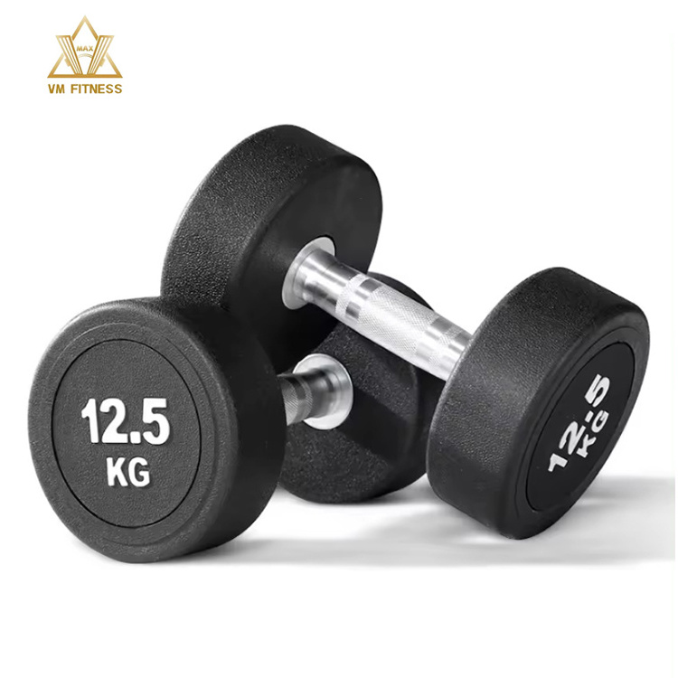 gym fitness sets exercise fitness & body building round dumbbell set with rack weights dumbbell rack