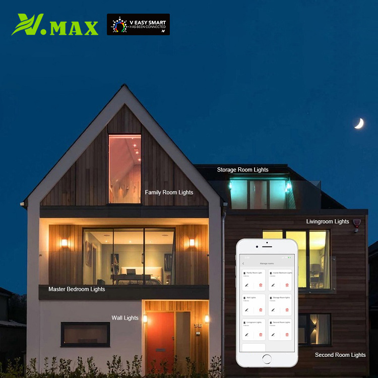 Vmax Fower Bulbs Light Led Music E27 Smart Bulb For Home