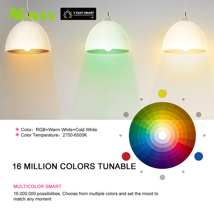 Vmax E27 Holder 3 Colour Color Led Light Smart Bulb