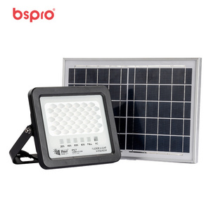 Bspro power cell rechargeable 30w 200w 300w 400w watt outdoor lights led solar flood light with panel