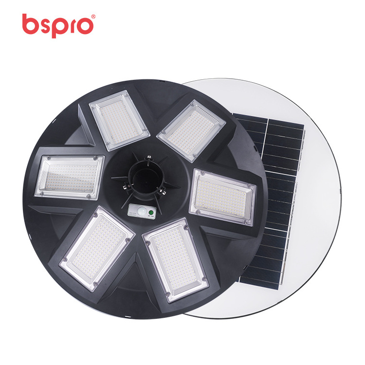 Bspro outdoor waterproof high lumen good brightness decoration post pillar lamp led solar garden light