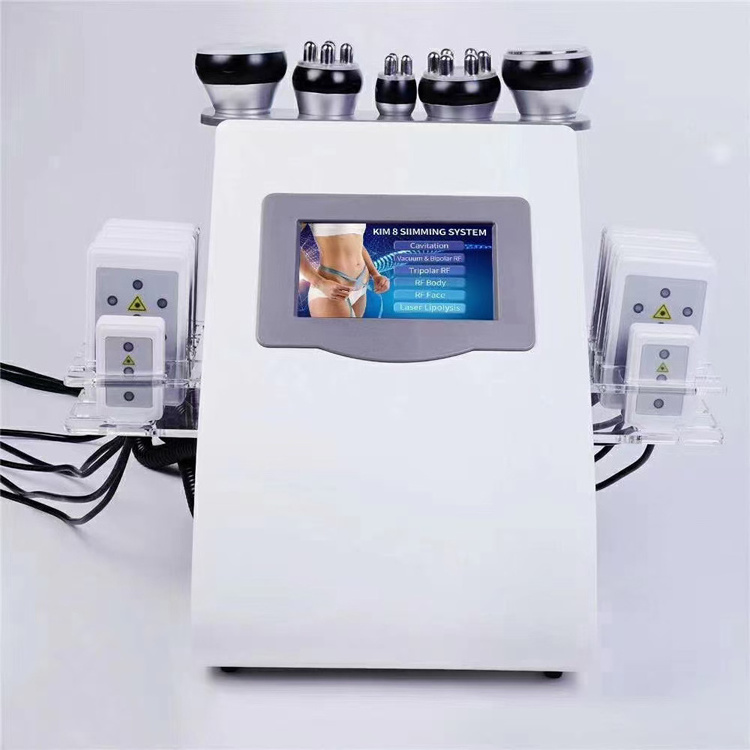 2022 Hot Sale 6 In 1 Vacuum Cavitation KIM 8 Slimming System Slimming liposuction RF instrument 40k Cavitation Machine