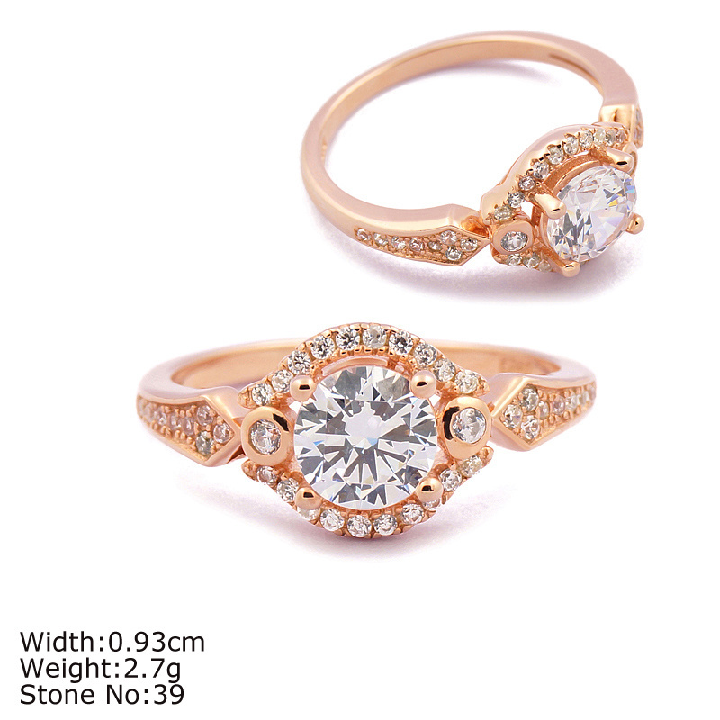 RZA0-325 Wholesale Jewelry Glamorous 925 Sterling Silver Rings White Wedding Engagement Ring