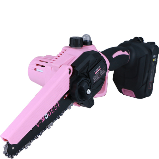 21v Lithium Battery Rechargeable Auto-Oiling Electric Chainsaw 6 Inch Cordless Mini Chain Saw