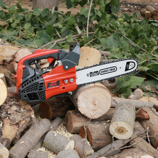 25.4cc Gas Chainsaws 2-Cycle Gasoline Powered Chain Saws 12 Inches Handheld Cordless Cheap