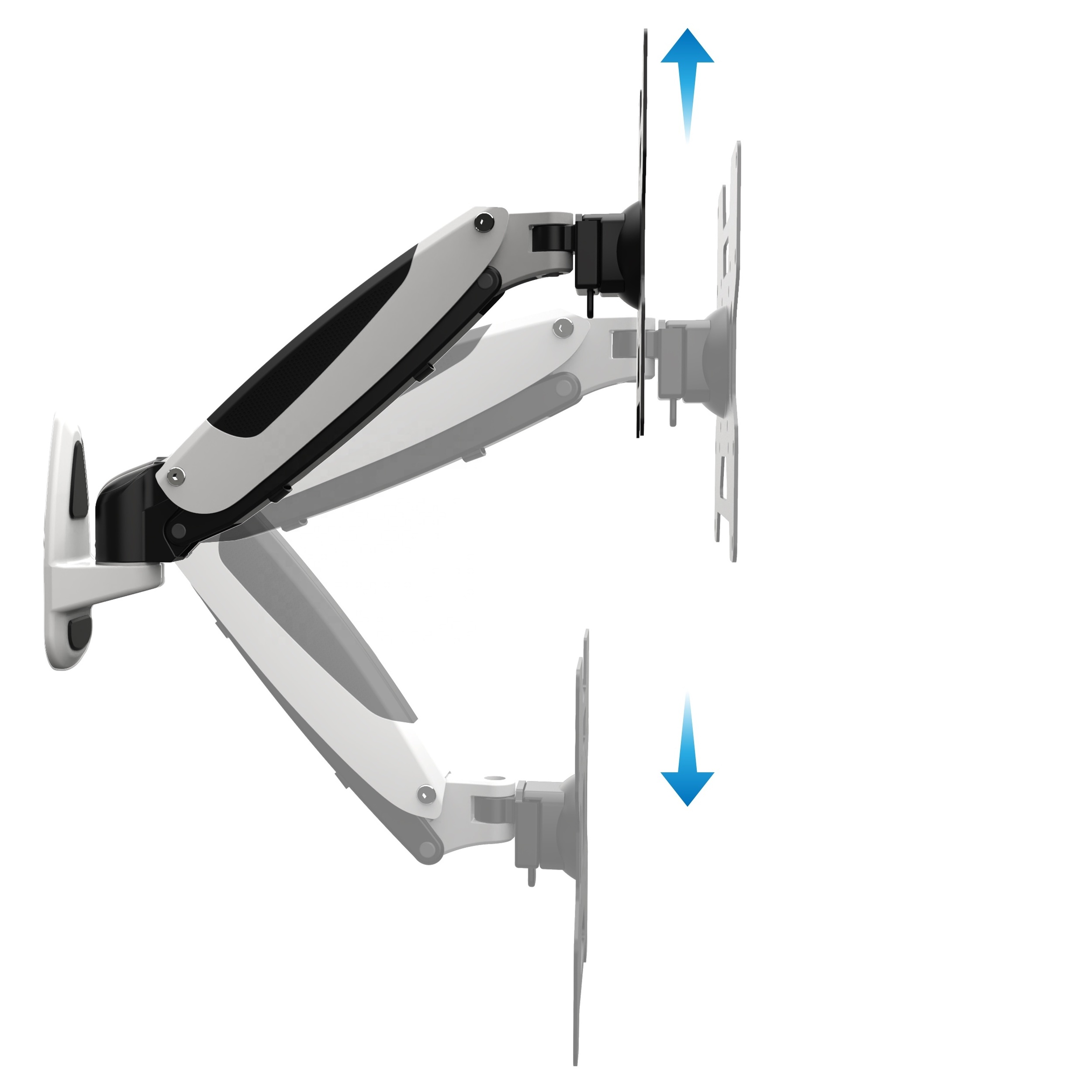 V-mounts ErgoSpot Ergonomic Manual Adjustment TV Wall Mount Bracket with External Cable Routing Design Stock Status VM-GST201