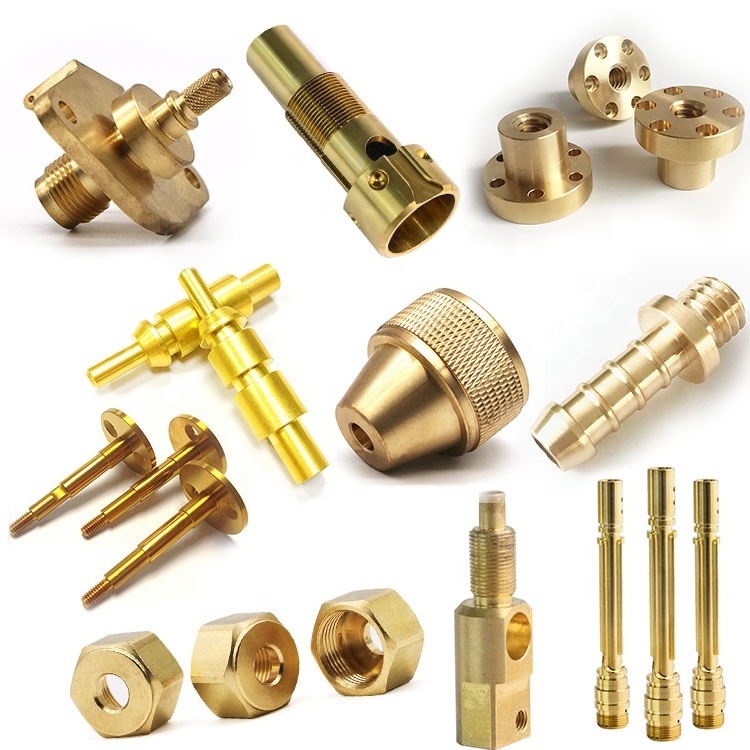 High Quality Machining Fabrication Milling Turning Services Custom Metal Precision CNC Turned Machined Copper Brass Parts