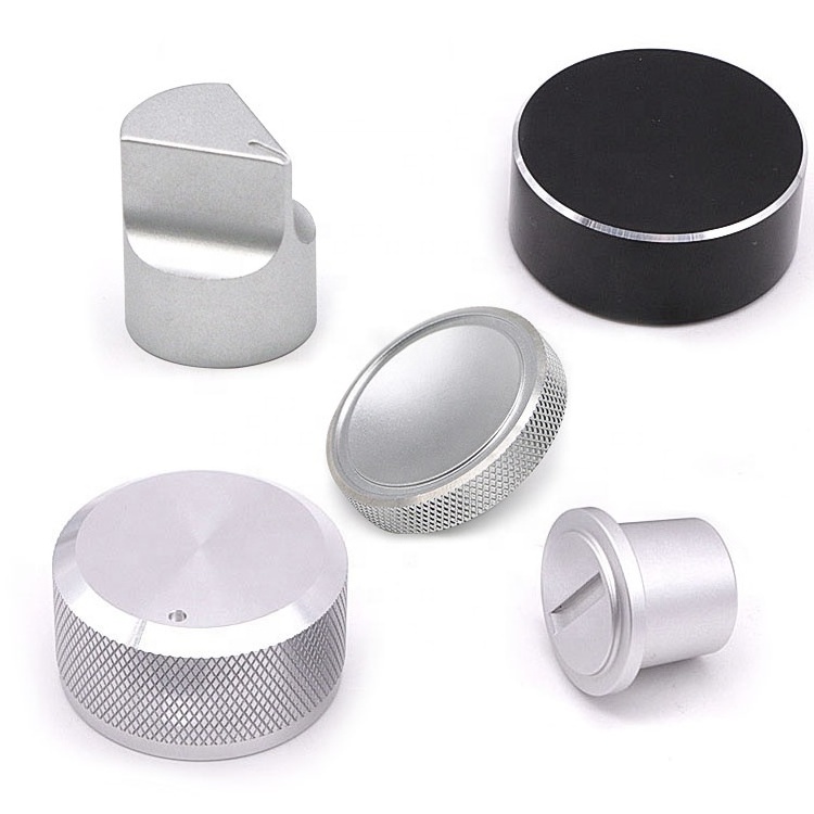 Custom Design Brass Stainless Steel Volume Control Knob Aluminum Knurled Potentiometer Knobs