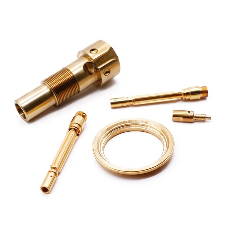 High Quality Machining Fabrication Milling Turning Services Custom Metal Precision CNC Turned Machined Copper Brass Parts