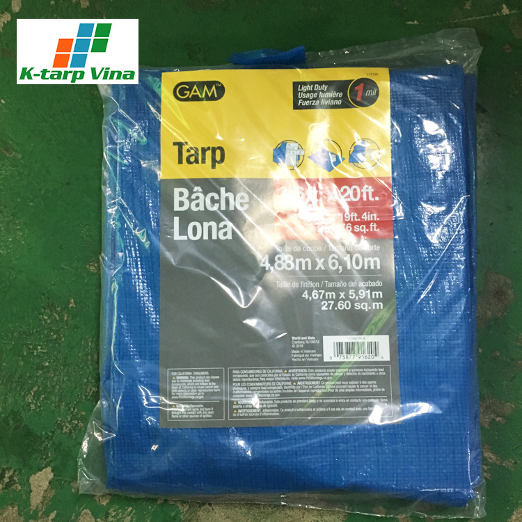 Best Vending For Light Duty Tarp Roofing Cover Woven Polyethylene Pe Tarpaulin Fabric