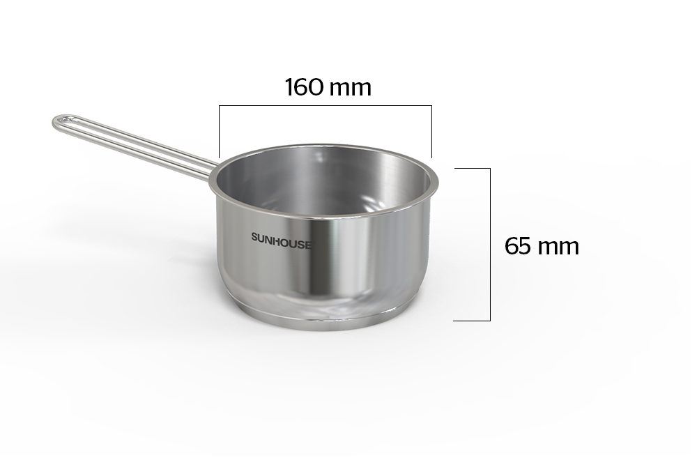 HIGH QUALITY 5 LAYER BOTTOM STAINLESS STEEL SAUCEPAN WITH GLASS LID FOR HOME COOKING