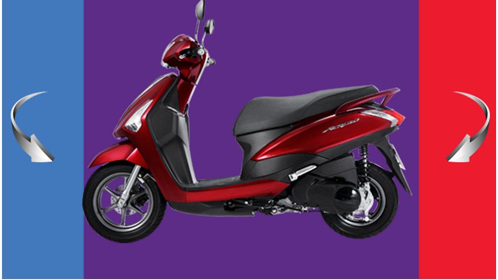 Acruzov Deluxe - High quality gas scooter 125cc motorcycle (Model: YSN 125_Red) Yamahv brand