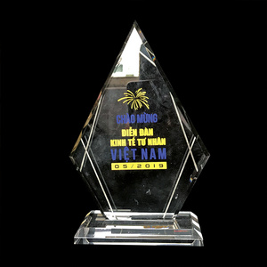 Factory custom luxury crystal award acrylic trophy blanks