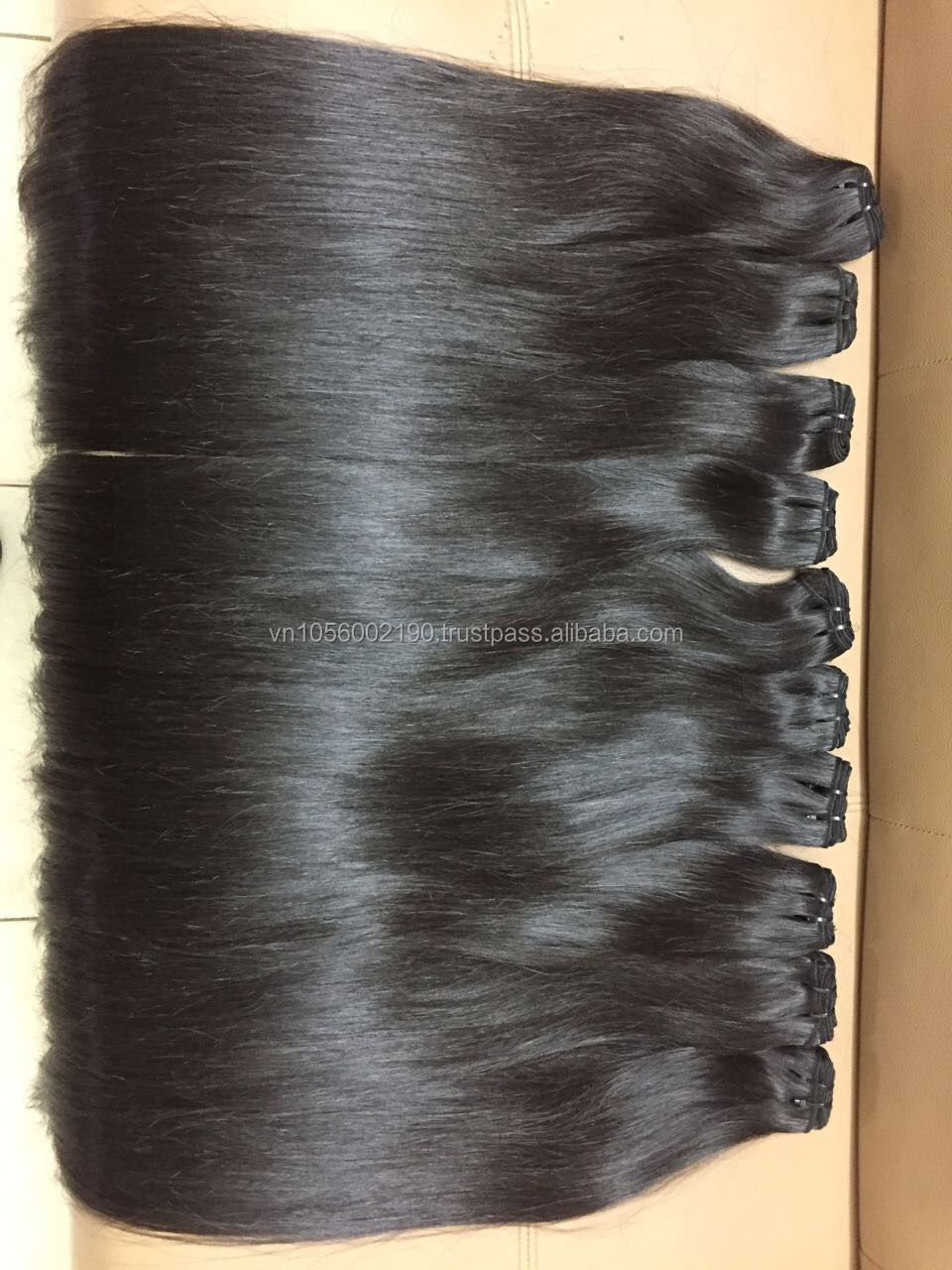 BEST SELLER!!! Super double weft silky straight  Vietnamese Human Virgin Raw Hair