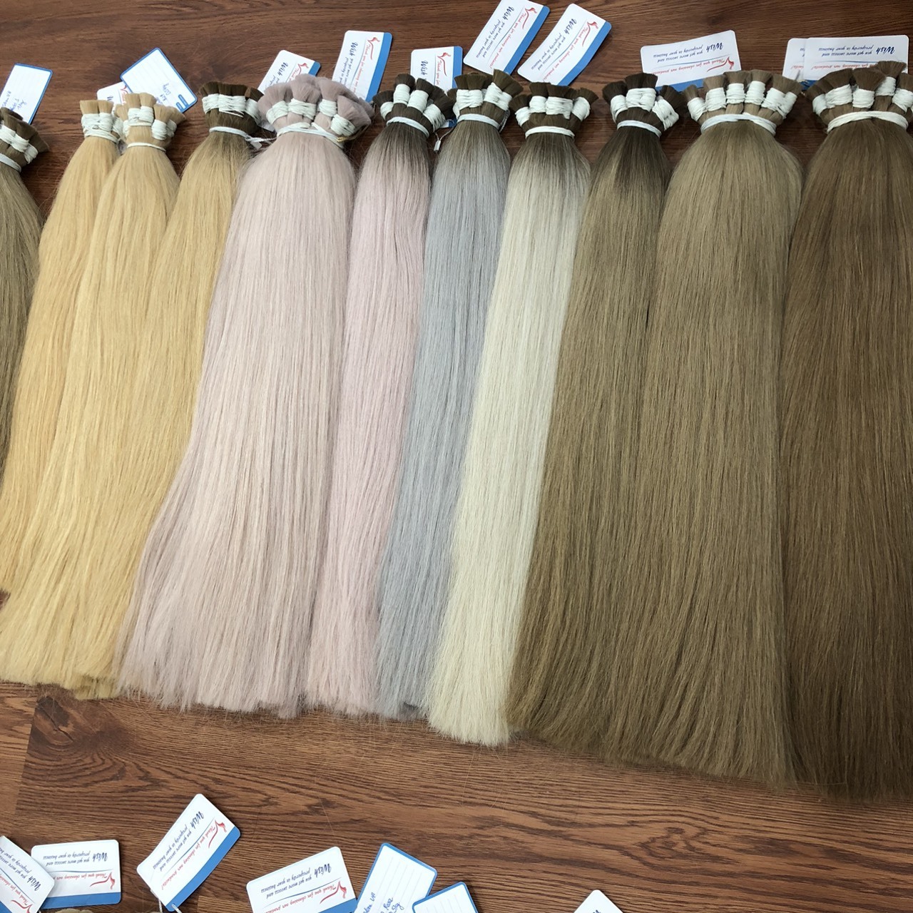 Factory Wholesale Double drawn Straight Soft Russian Hair Extension Raw Hair Full Cuticle Aligned Virgin Raw Remy Bulk Human Hai