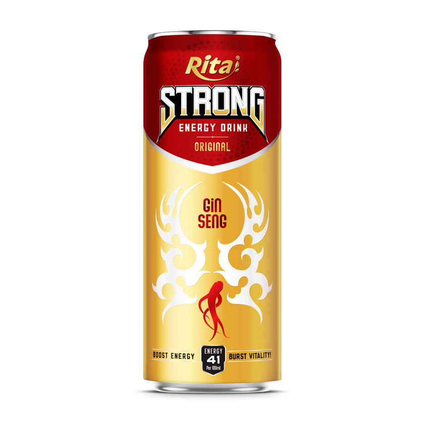 Manufacturer Beverage From Vietnam New Product 330 ml Strong Ginseng Energy Drink Made In Vietnam Power Drink Bulk Cheap