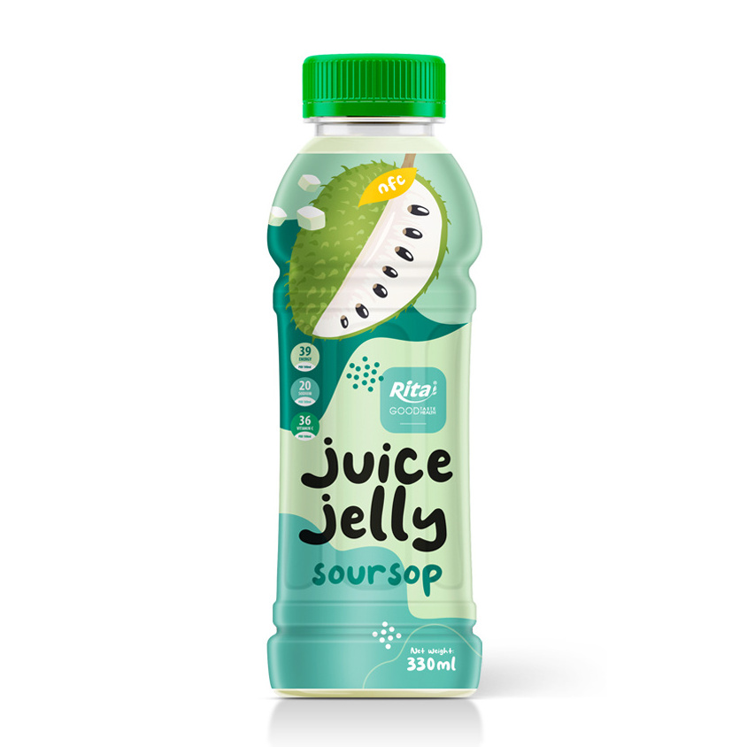 Manufacturer Good Taste Beverage Natural Fruit Juice Private Label Orange Juice With Jelly 330 ml Pet Bottle