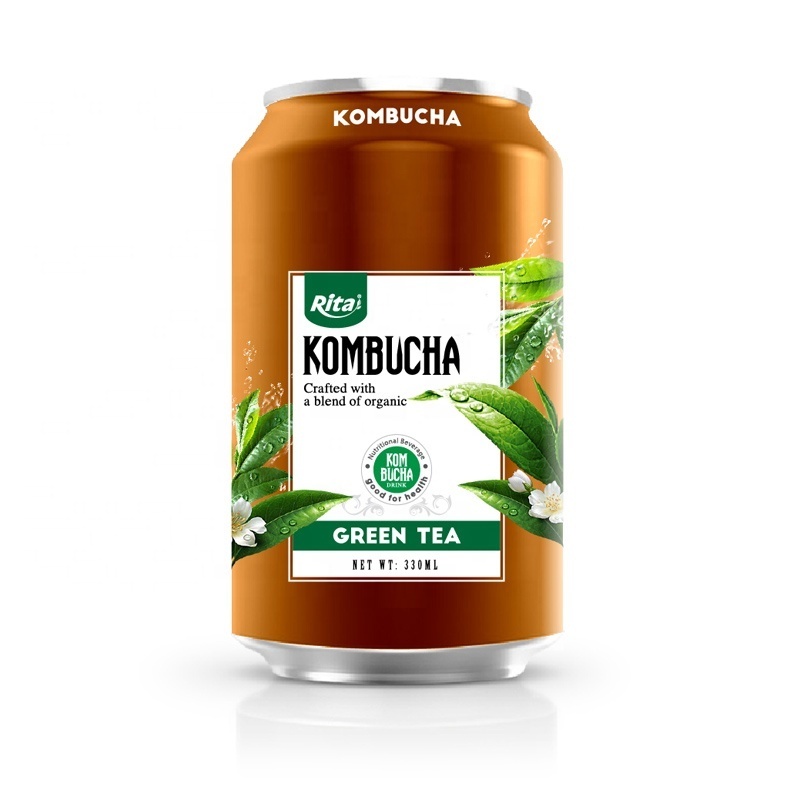 Vietnam Supplier 330ml Canned Ginger And Pear Kombucha Tea Drink  TEA CHINA ORGANIC GREEN TEA Bulk Style Packing Health