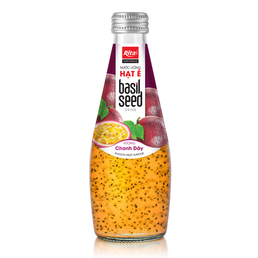 Manufacturer Reasonable Price  Basil Seed Drink 290 ml Glass Bottle  With Papaya Juice