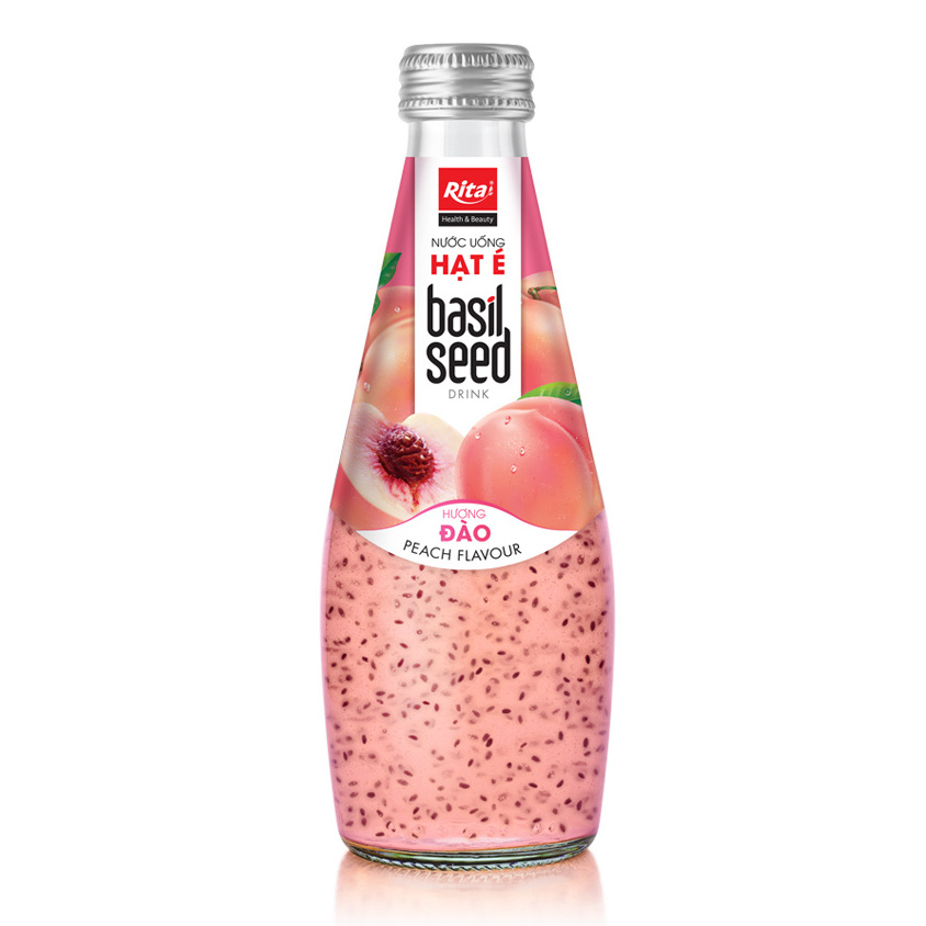 Manufacturer Reasonable Price  Basil Seed Drink 290 ml Glass Bottle  With Papaya Juice