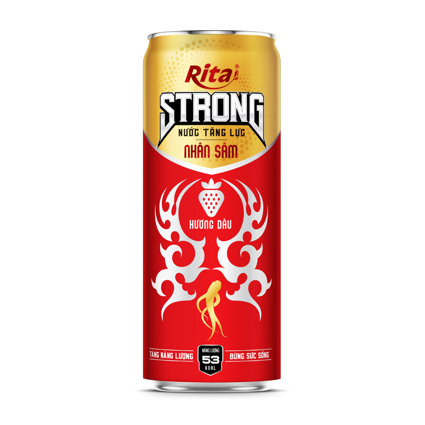 Manufacturer Beverage From Vietnam New Product 330 ml Strong Ginseng Energy Drink Made In Vietnam Power Drink Bulk Cheap