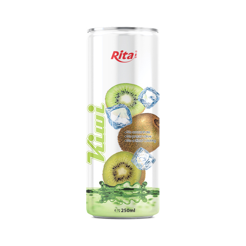 Rita Manufacturer Beverage From Vietnam 250ml Canned Kiwifruit Juice Drink