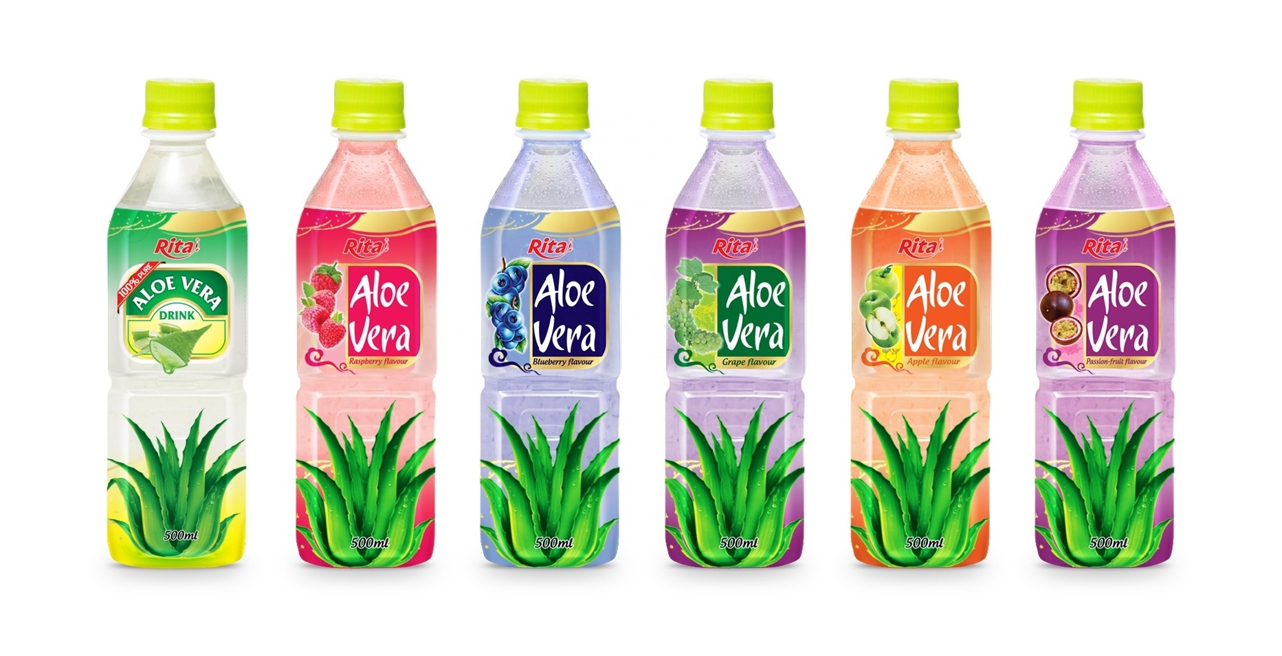 High Quality Aloe Vera Drink Bottle Packaging Mixed Flavor Juice 0.35L 2L  Aloe Vera Juice 6 % Brix  long  Shelf Life