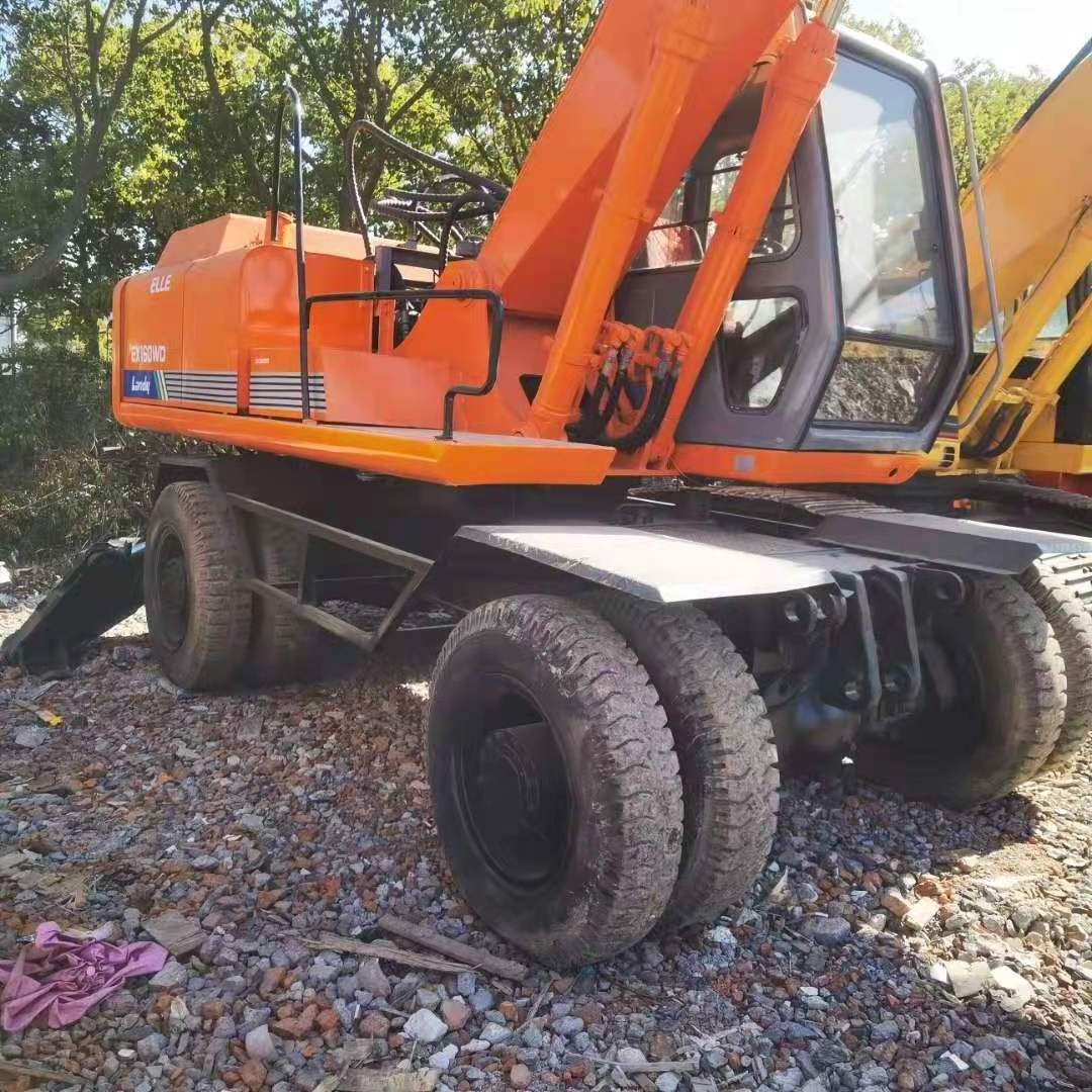 Used EX160 wheel excavator EX120/Hitachi EX160WD-1/ EX200 Tire excavator