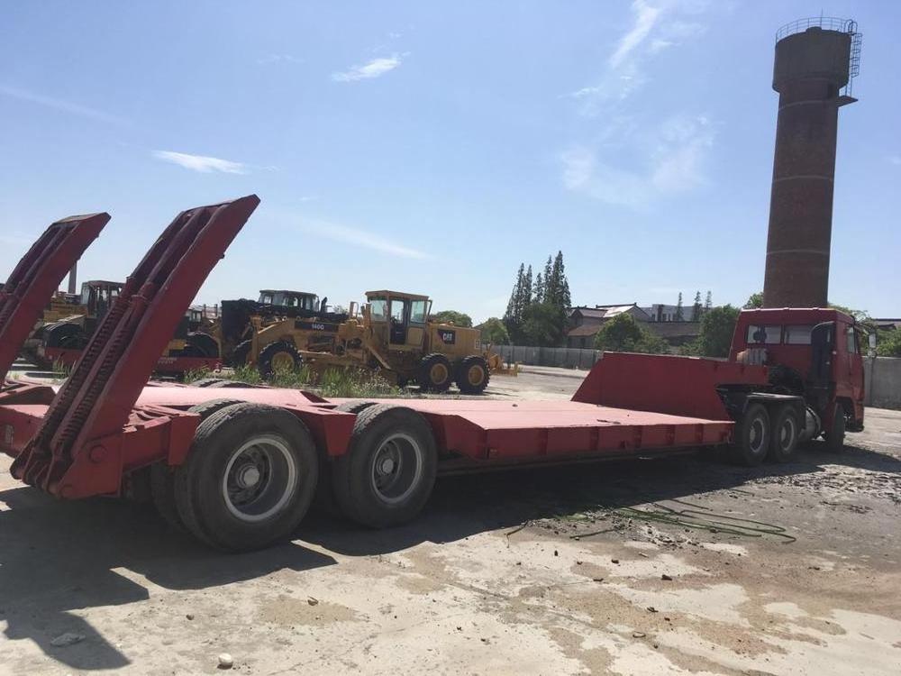 2 Axle 40T 50T 60T 100T Gooseneck Lowboy Low Bed Semi Trailer Dimensions Lowbed Truck Trailer