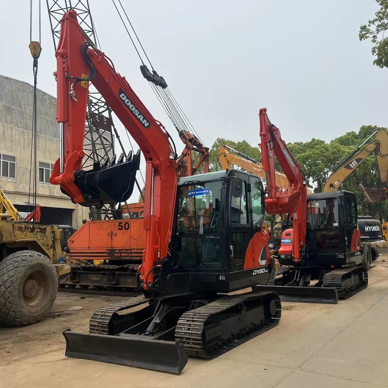 secondhand excavator DOOSAN DX60 DX55 MINI EXCAVATOR