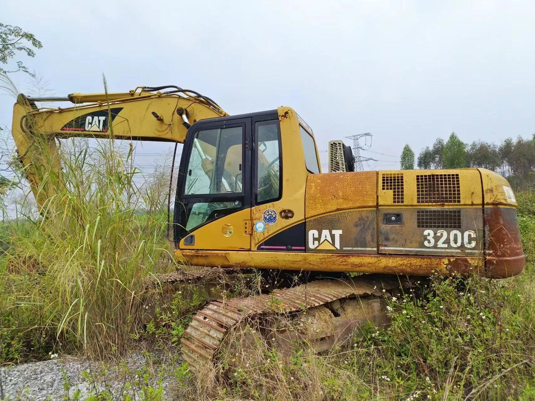 Original Used CAT 320 320B 320C 320D Excavator Excavadoras De Segunda Mano Caterpillar 320 used cralwer excavator