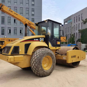 Japan Original CAT Used Mini Static Road Roller Compactor CS-683E Machine Caterpillar CS683E Vibratory Smooth Single Drum Roller