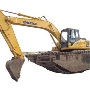 secondhand amphibious excavator   pc200-7 for water excavator