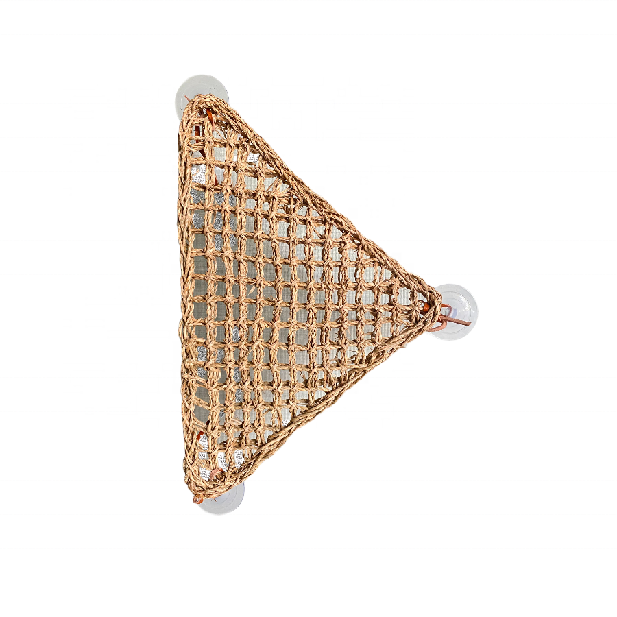 TOP RANKING Lizard Reptile Hammock Hanging Bed Small Pet Habitat Shelter Triangular Canvas Gecko Bearded Dragon Pet Mat Climbing