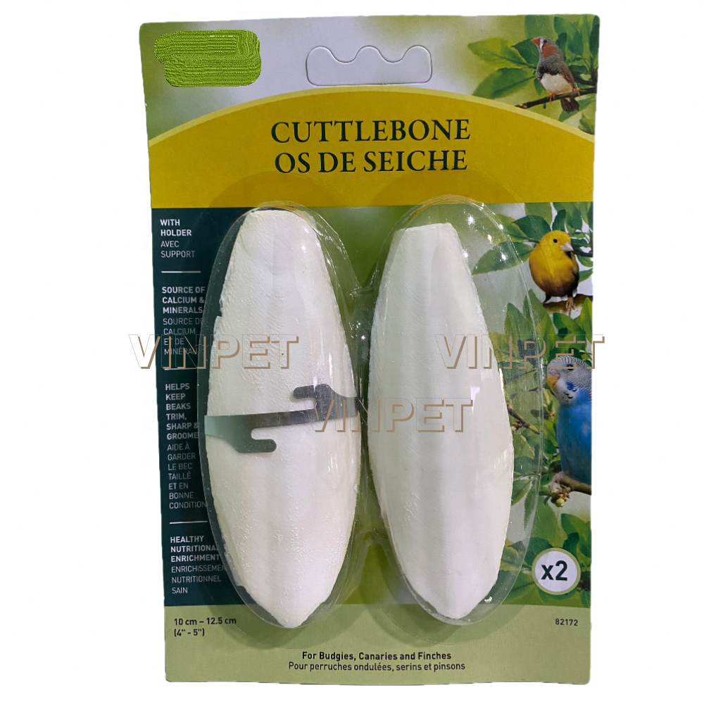 Export pet toys Cuttlebone Material Dried Cuttlefish Bone or Dried Cuttlebone Made from Vietnam Bag Packaging Body AD