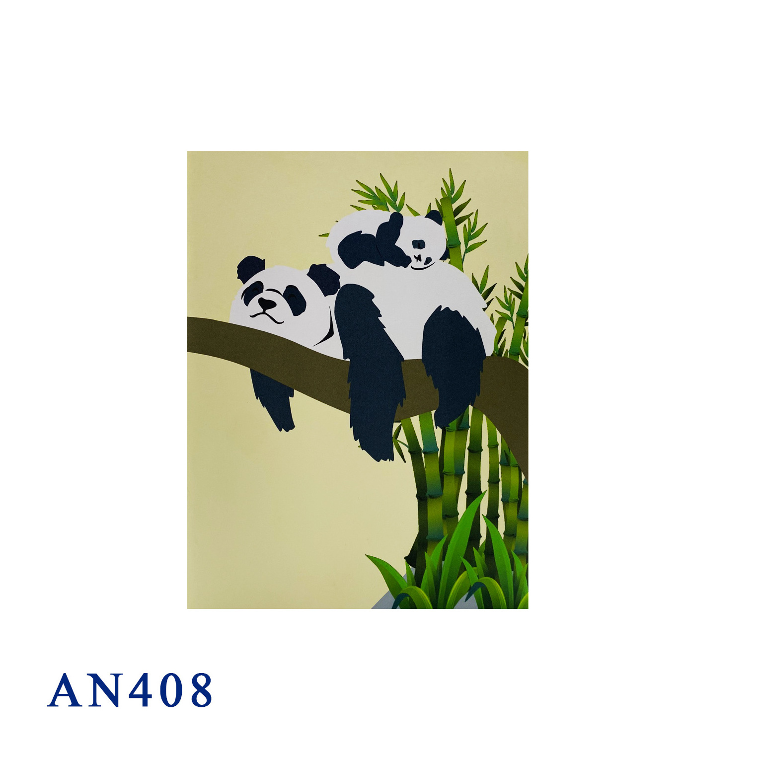 Paper Wholesale Handicraft Panda Pop Up Card Gift Greeting Cheap Kirigami Made In Vietnam Panda 3D Pop Up Card Panda Paper Gift