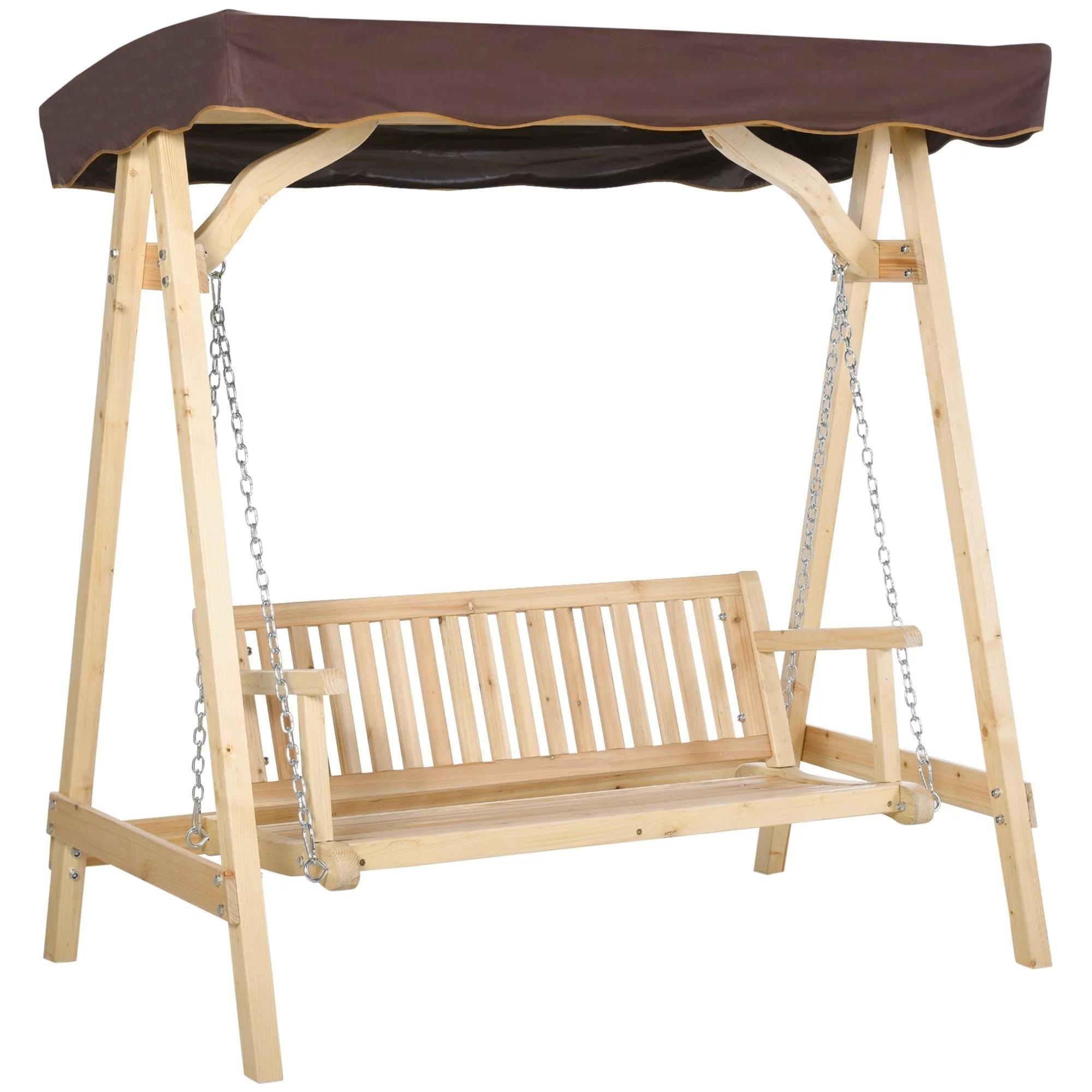 Hot Sale - Patio Wooden Swings for Garden Outdoor Furniture - outdoor swing chair export to USA,EU,UK