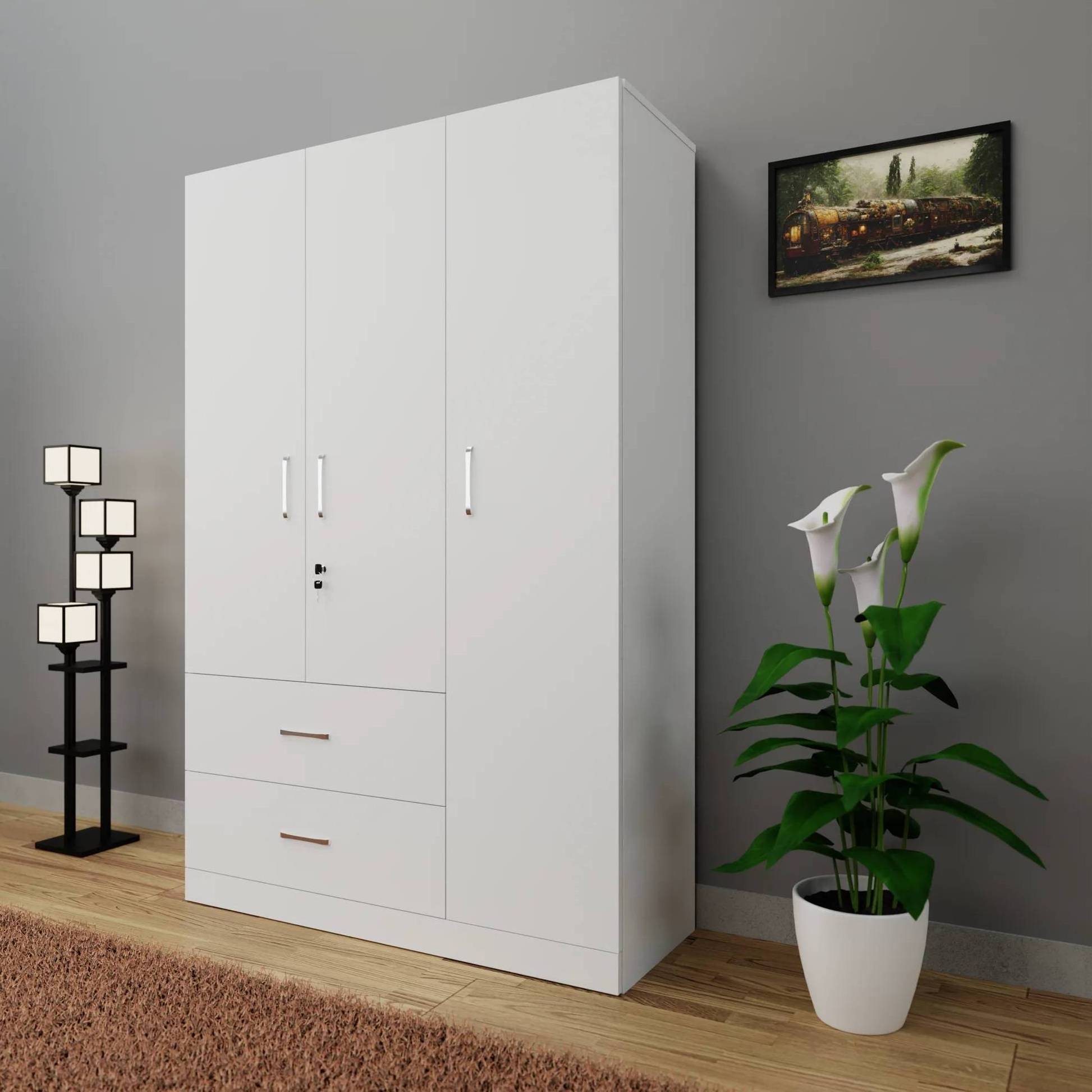 Hot Product Wooden Wardrobe - Wood Bedroom Furniture Sets -  folding wooden wardrobe