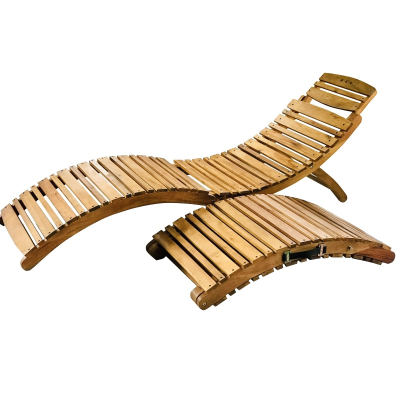 Selling Good High Quality and Attractive Price  Outdoor Wooden Sun Lounger- Sun Loungers Bench Chair garden furniture