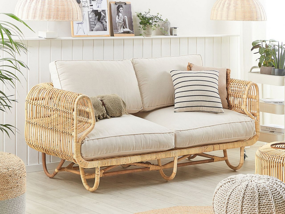 Flash Sale - Rattan/Wicker Chair for Indoor and Outdoor - Rattan / Wicker Sofa Furniture  -  Bamboo basket Sofa set