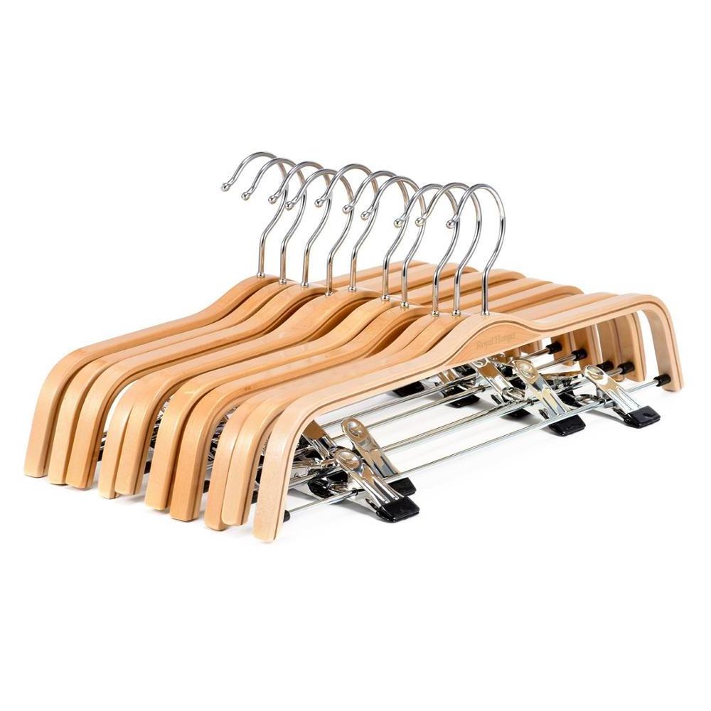 Cheap Price - High quality Printing wooden clothes hanger with chrome hook in Vietnam