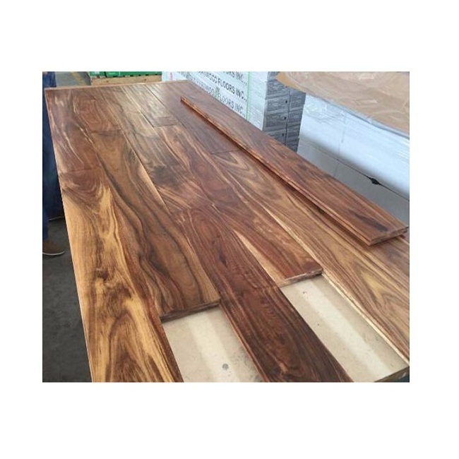 100% Natural Acacia/ Teak/ Rubber  Solid Wood Flooring With Best Quality From Vietnam